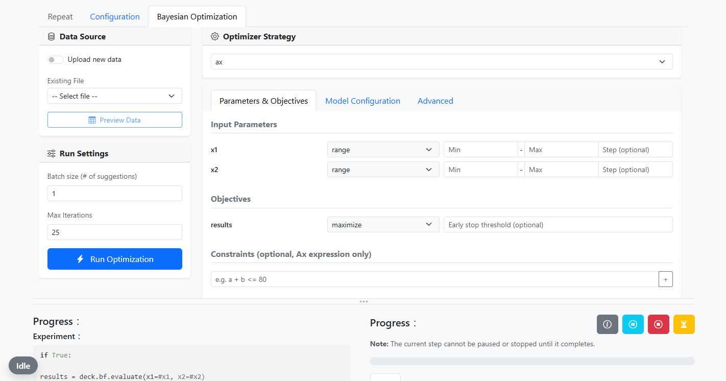 IvoryOS Execute page